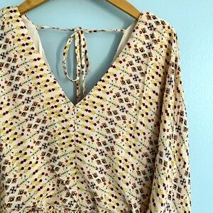 Dainty Tribal Print Mini Dress